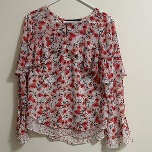 Floral Ruffle Blouse